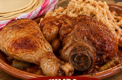 Imagen ilustrativa de ximbo con pollo y chamorro